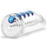 M For Men Masturbateur souple Snatch Transparent-Bleu